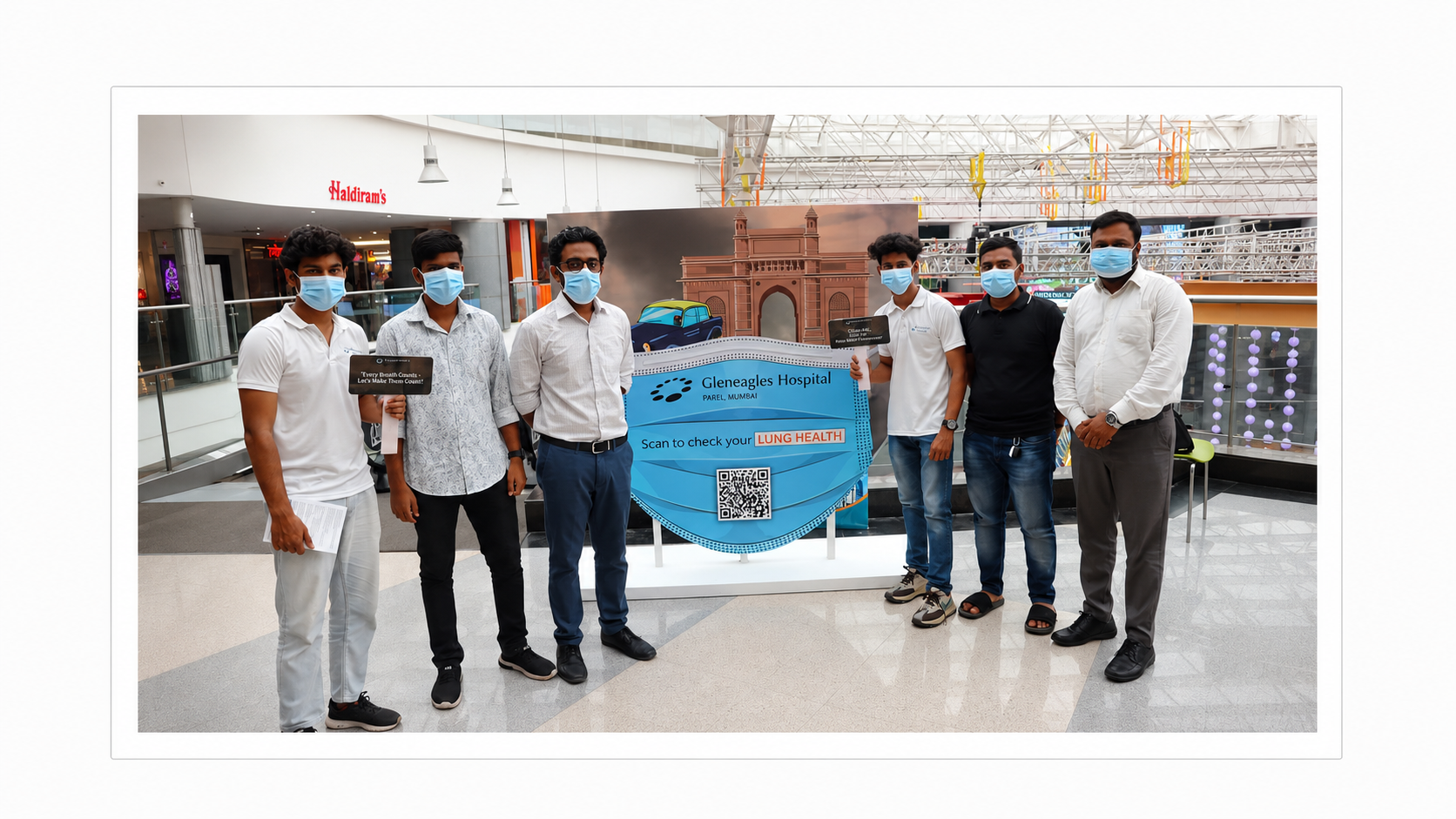 GLENEAGLES HOSPITAL #MASKUPMUMBAI ACTIVATION